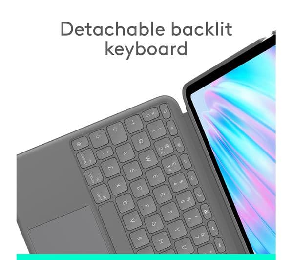 Logitech Combo Touch iPad Air 11" Grey - Image 3
