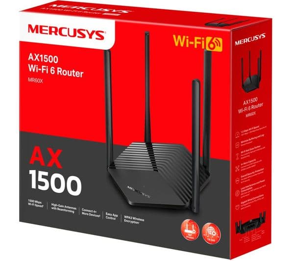 Mercusys MR60X WiFi Router AX 1500 - Image 2