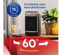 RUSSELL HOBBS RHCH2002G Ceramic Fan Heater - Black & Gold thumbnail 3