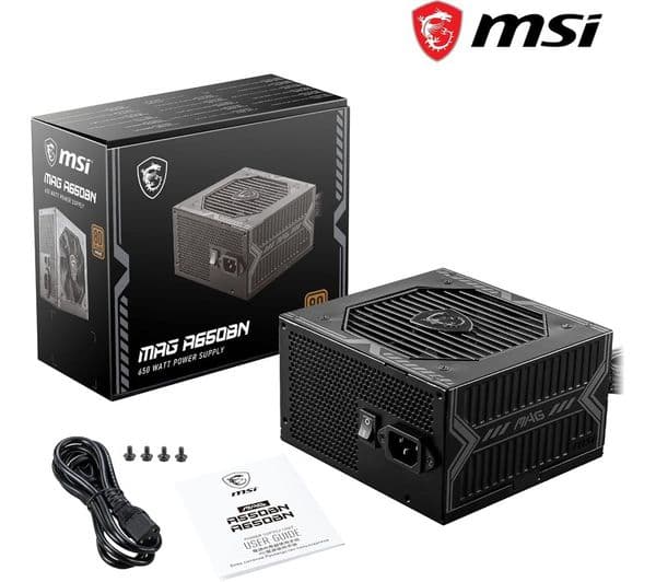 MSI MAG A650BN 650W Power Supply Black - Image 2