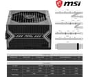 MSI MAG A650BN 650W Power Supply Black thumbnail 3