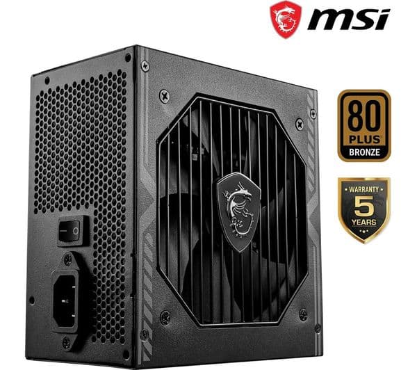 MSI MAG A650BN 650W Power Supply Black - Image 4