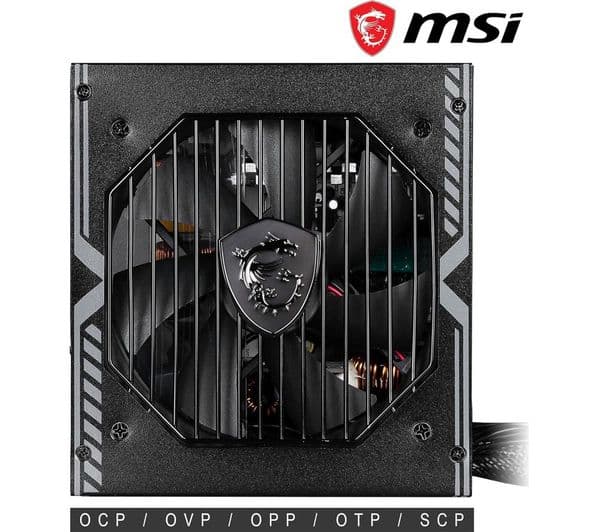MSI MAG A650BN 650W Power Supply Black - Image 6