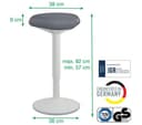 LEITZ Ergo Active Standing Stool - Grey thumbnail 9