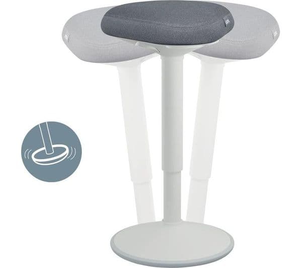 LEITZ Ergo Active Standing Stool - Grey - Image 2