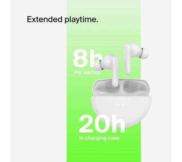Belkin SoundForm Rhythm Earbuds White - Image 10