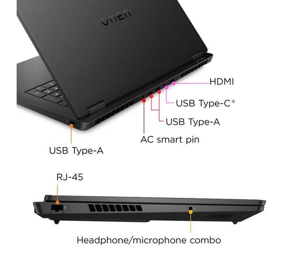 HP OMEN 17-db0509na 17.3" Gaming Laptop - AMD Ryzen 9, RTX 4060, 1 TB SSD - Image 4
