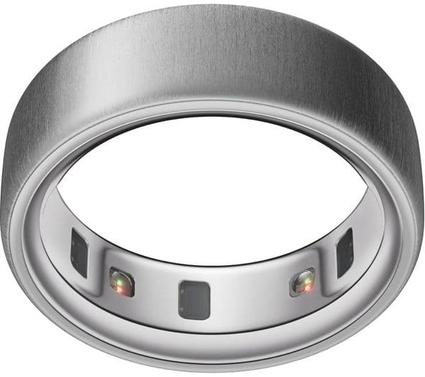 Oura Ring 4 Brushed Silver Size 10 - Image 1