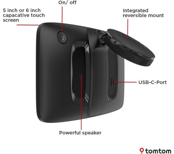 TOMTOM GO Classic 2nd Generation 5" Sat Nav - Full Europe Maps - Image 3