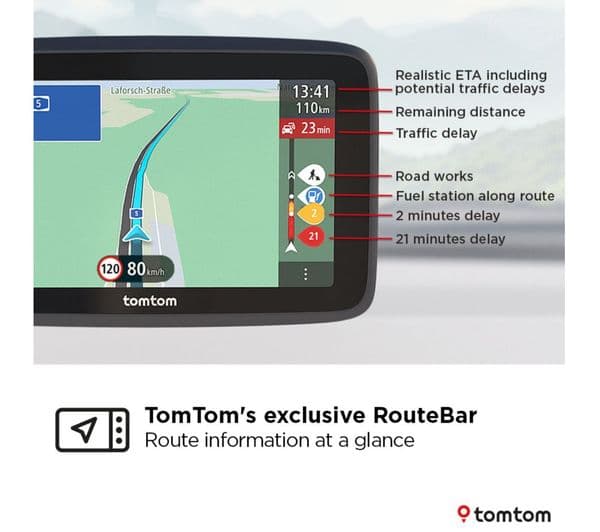 TOMTOM GO Classic 2nd Generation 5" Sat Nav - Full Europe Maps - Image 7