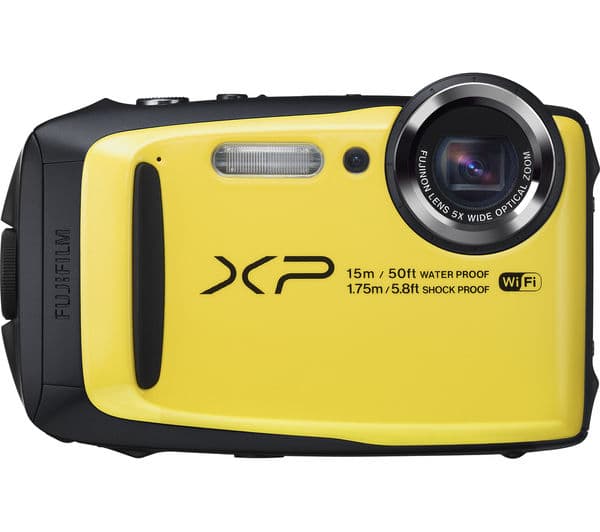 FUJIFILM XP90 Tough Compact Camera - Black & Yellow - Image 1