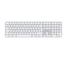 APPLE Magic Wireless Keyboard with Touch ID & Numeric Keypad - White & Silver