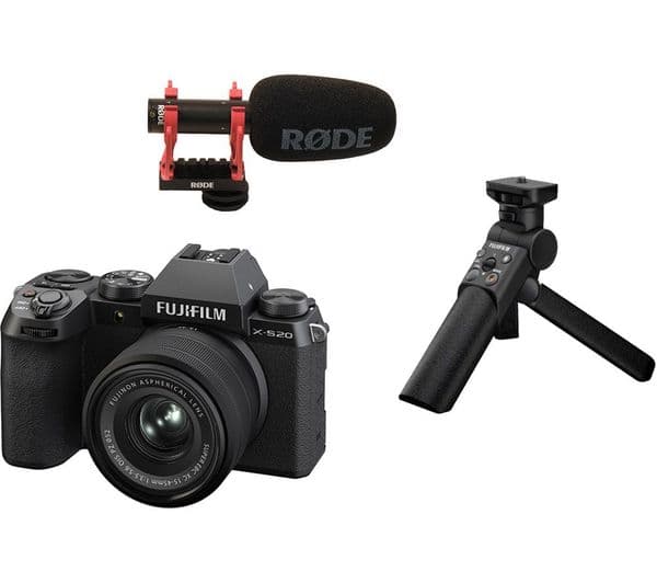 FUJIFILM X-S20 Mirrorless Camera with FUJINON XC 15-45 mm f/3.5-5.6 OIS PZ Lens Vlogger Kit - Image 1