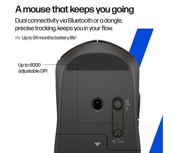 HP 400 Wireless Mouse Black - Image 8