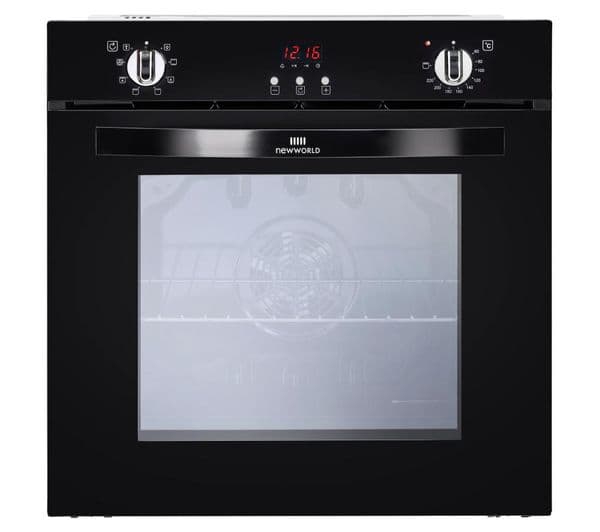 NEW WORLD NW602MF BLK Electric Oven - Black - Image 1