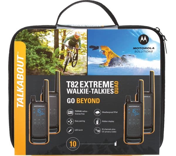 MOTOROLA TALKABOUT T82 Extreme Walkie Talkie - Quad - Image 3
