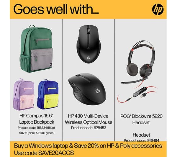 HP Pavilion 15-eh1507sa 15.6" Laptop - AMD Ryzen 5, 512 GB SSD, Natural Silver - Image 3