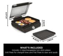 Ninja Sizzle GR101UK Indoor Grill & Flat Plate - Grey thumbnail 4