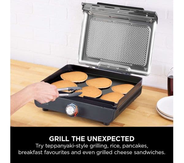 Ninja Sizzle GR101UK Indoor Grill & Flat Plate - Grey - Image 6