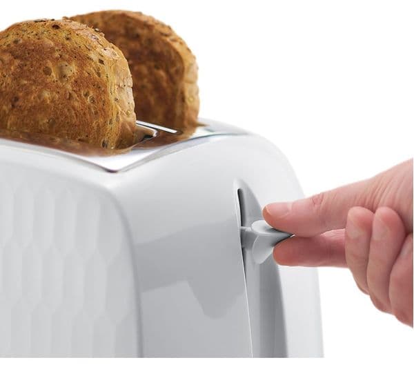RUSSELL HOBBS Honeycomb 2-Slice Toaster - White - Image 2