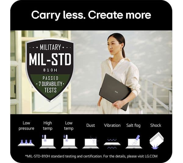 LG gram Pro 16 16Z90SP-K.AA78A1 16" OLED Laptop - Intel® Core™ Ultra 7, 1 TB SSD, Black - Image 4