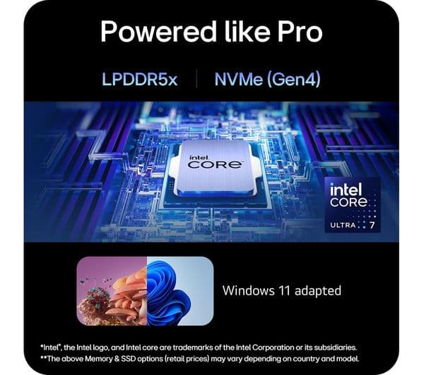 LG gram Pro 16 16Z90SP-K.AA78A1 16" OLED Laptop - Intel® Core™ Ultra 7, 1 TB SSD, Black - Image 8