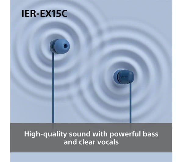 Sony IER-EX15C Earbuds White - Image 5