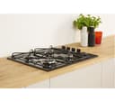 INDESIT PAA 642 /I 58 cm Gas Hob - Black thumbnail 2