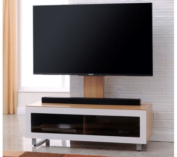 TTAP TVS1001 TV 1050 mm Stand with Bracket for up to 70" TVs - Light Oak - Image 3