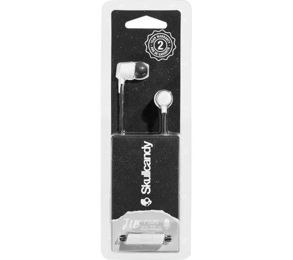 SKULLCANDY Jib Headphones - White & Black - Image 9