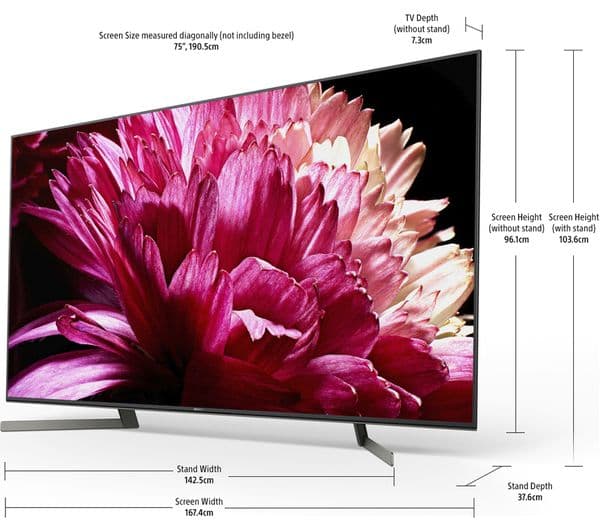 SONY BRAVIA KD75XG9505BU 75" Smart 4K Ultra HD HDR LED TV with Google Assistant - Image 3