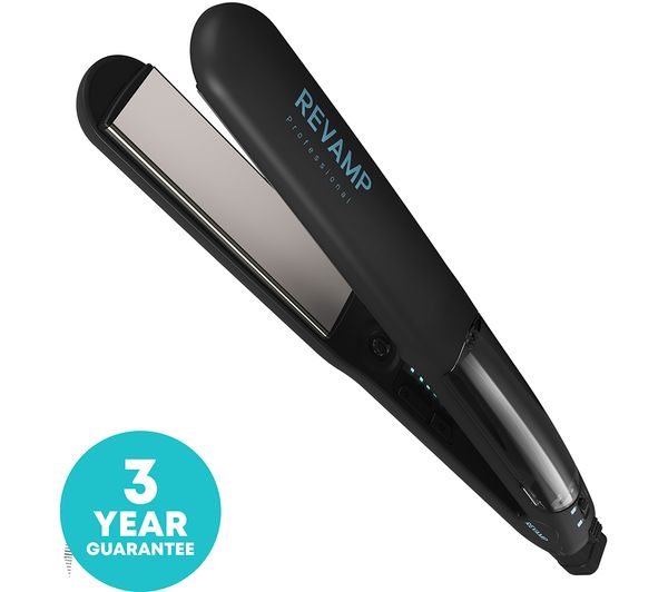 REVAMP Steamcare Ceramic Hair Straightener - Black thumbnail 7