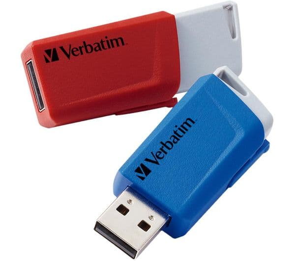 Verbatim Store 'n' Click 32GB USB 3.2 Red & Blue