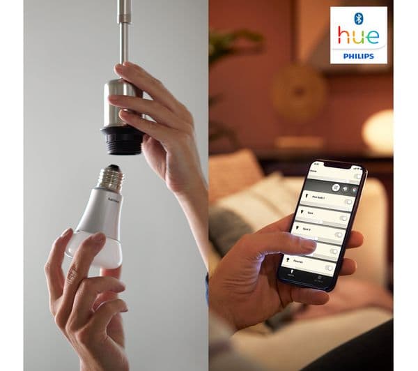 PHILIPS HUE White Bluetooth LED Bulb - E27, Twin Pack - Image 2