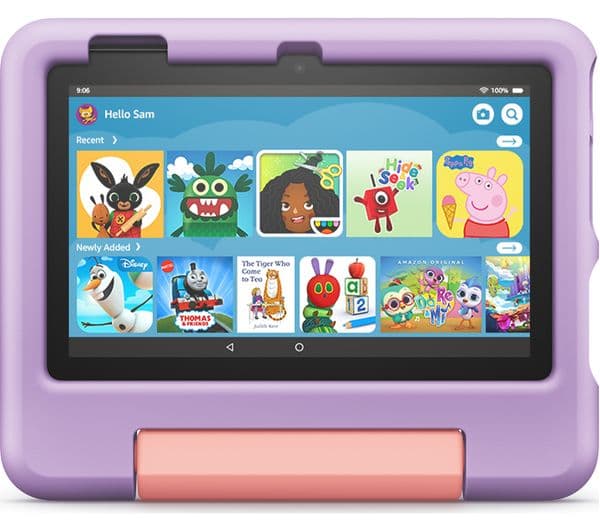 AMAZON Fire 7 Kids (ages 3-7) Tablet (2022) - 16 GB, Purple - Image 1