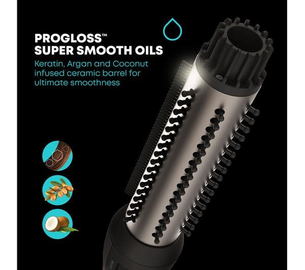 REVAMP Volume & Wave Ceramic Hot Brush - Black - Image 3