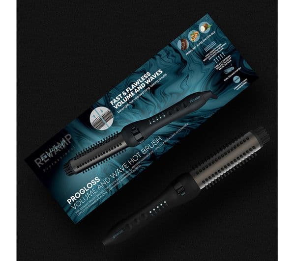 REVAMP Volume & Wave Ceramic Hot Brush - Black - Image 6