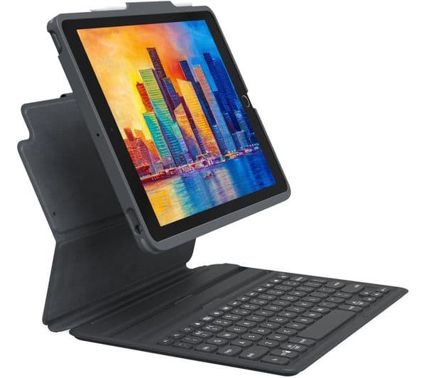 ZAGG Pro Keys 10.9" iPad Air Keyboard Folio Case - Black & Grey - Image 1