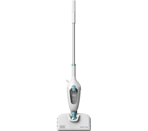 BLACK + DECKER FSM13E1-GB Steam Mop - White & Blue - Image 1