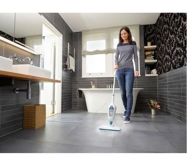 BLACK + DECKER FSM13E1-GB Steam Mop - White & Blue - Image 5