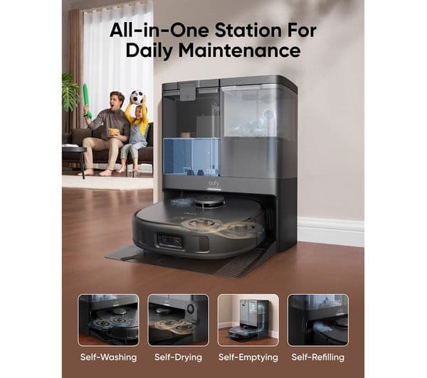 EUFY X10 Pro Omni Robot Vacuum & Mop with All-in-One Station - Image 6