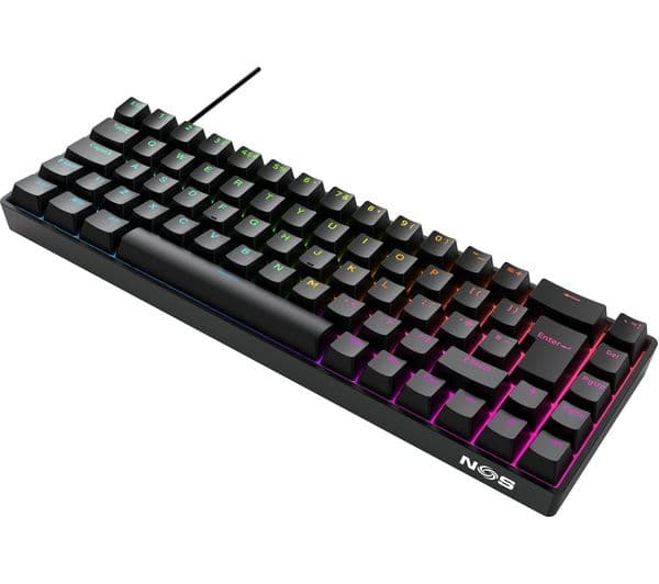 NOS C-800 Mini Magnetic 65 RGB Gaming Keyboard Black - Image 2