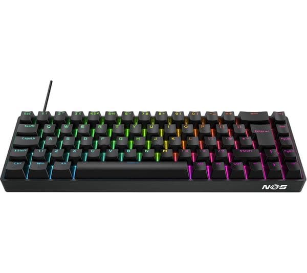 NOS C-800 Mini Magnetic 65 RGB Gaming Keyboard Black - Image 3