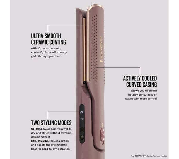 REMINGTON AIRvive AS8930 2-In-1 Air Styler - Mauve & Gold - Image 4