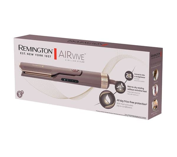REMINGTON AIRvive AS8930 2-In-1 Air Styler - Mauve & Gold - Image 10