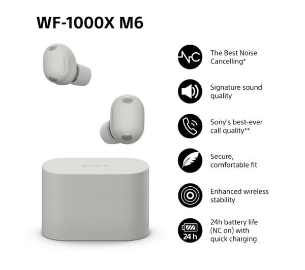 SONY WF-1000XM6 Silver - Image 2