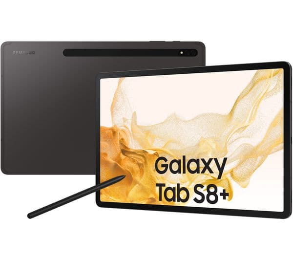 SAMSUNG Galaxy Tab S8 Plus 12.4" 5G Tablet - 128 GB, Graphite - Image 1