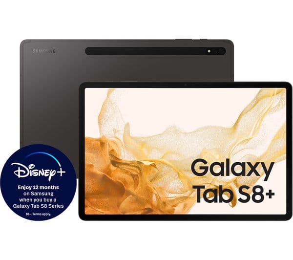 SAMSUNG Galaxy Tab S8 Plus 12.4" 5G Tablet - 128 GB, Graphite - Image 2