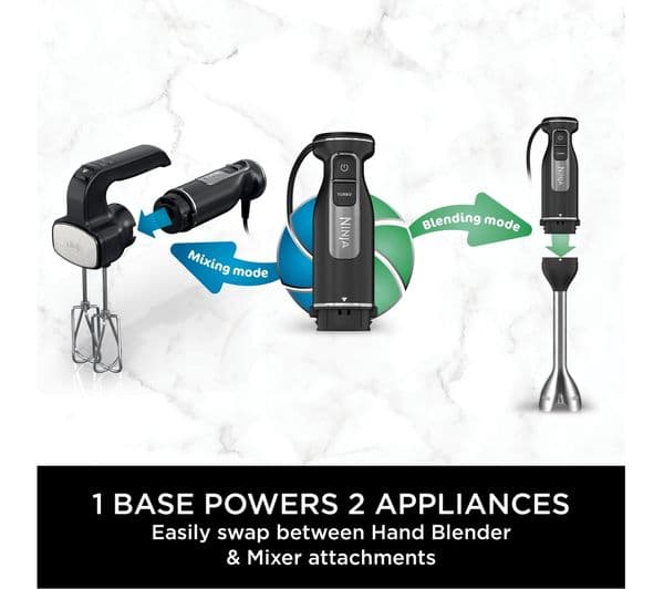 Ninja Foodi 2-in-1 CI090UK Hand Blender & Mixer - Black - Image 2