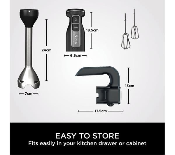 Ninja Foodi 2-in-1 CI090UK Hand Blender & Mixer - Black - Image 9